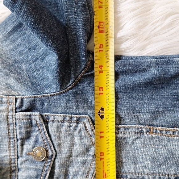 BENETTON JEANS Kids Snap Front Denim Jacket Size (M 7/8) - Picture 11 of 15